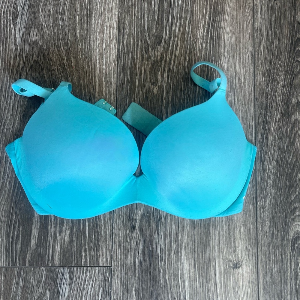 blue Victoria's Secret PINK push-up bra size 34D